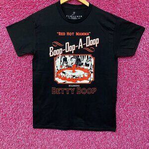 Betty Boop Red Hot Mama Retro Cartoon T-Shirt Medium